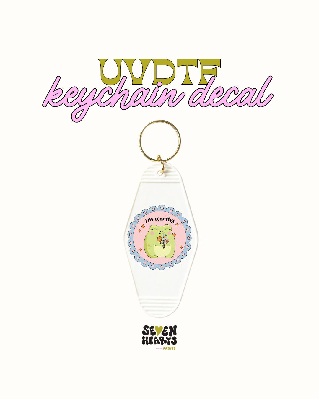 1989 - Juego de 5 calcomanías para llaveros