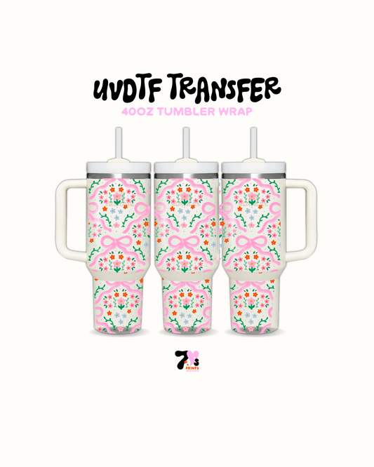 Flower and Bows - UVDTF Wrap