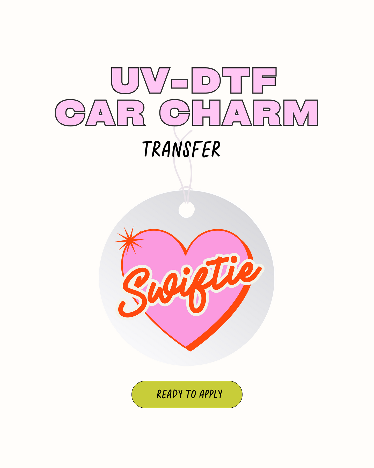 Swiftie - Calcomanía de encanto de coche