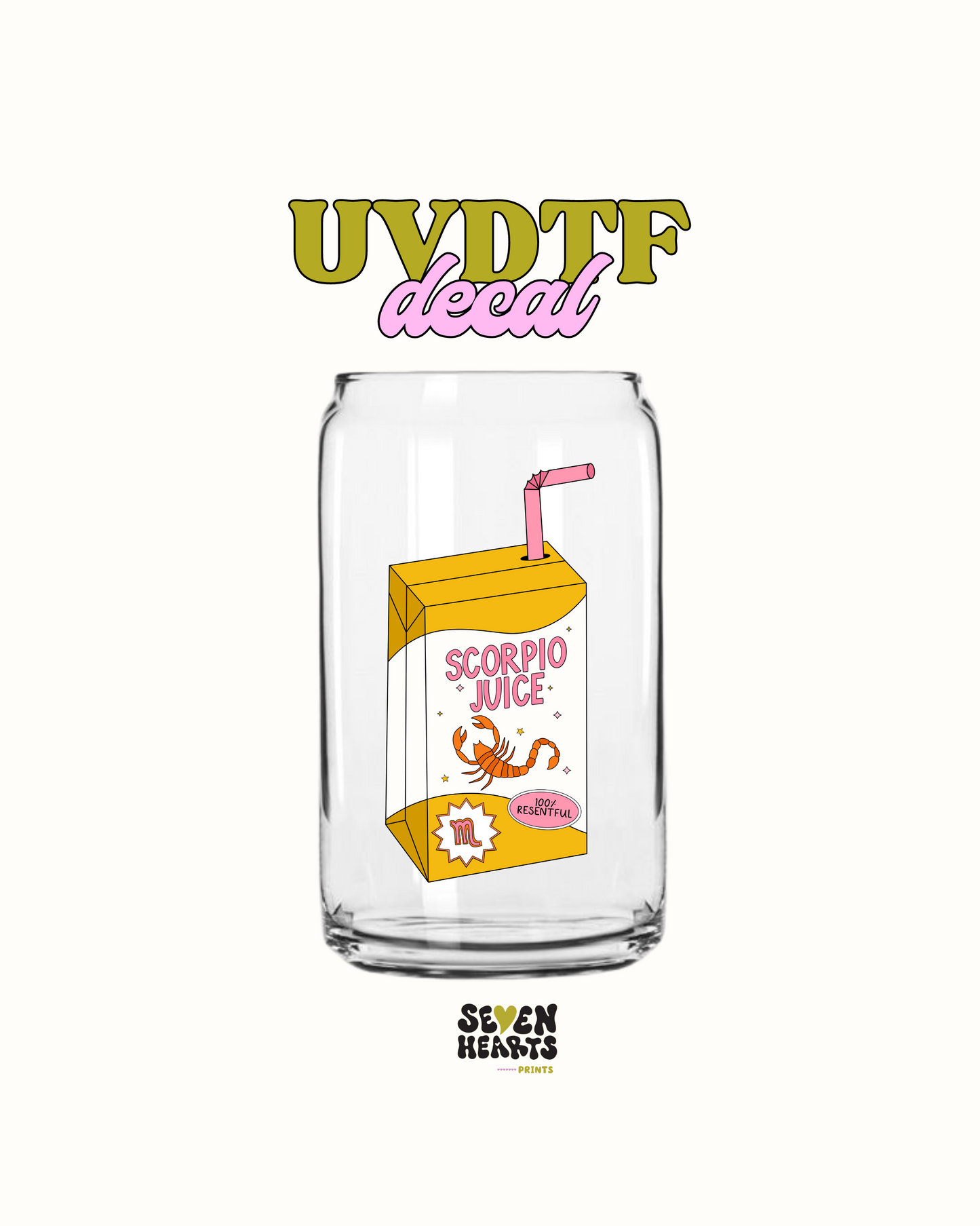 Zodiac sign Juice Box - UVDTF