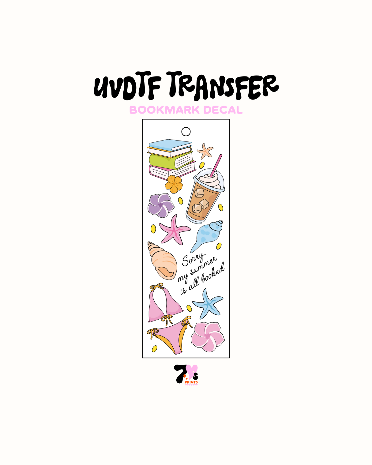 Sorry am broke dfor the summer - UVDTF Bookmark Decal