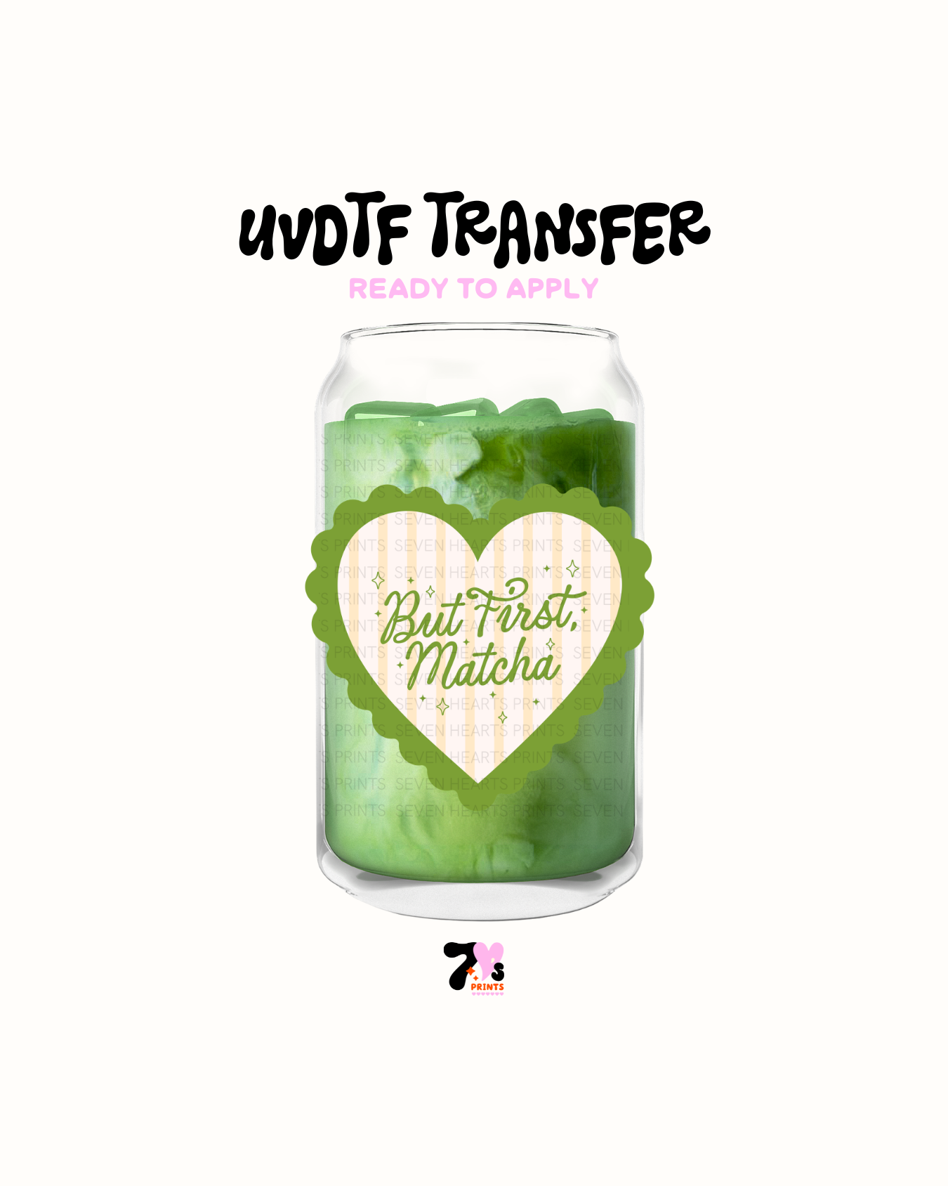 But First Matcha - UVDTF Decal