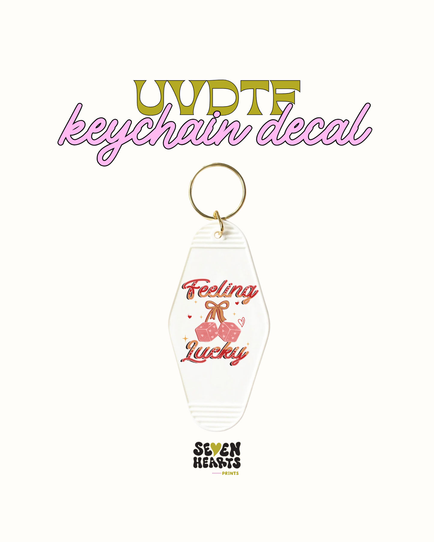 Feeling lucky - Keychain Decal Set of 5 UVDTF