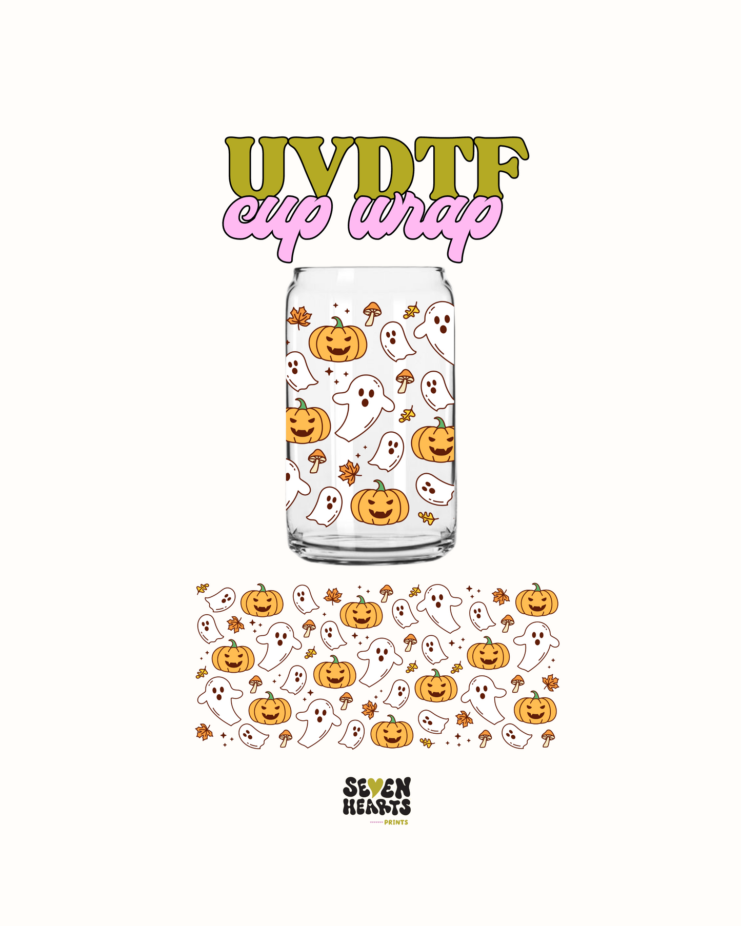 Ghost and Pumkin - UV DTF