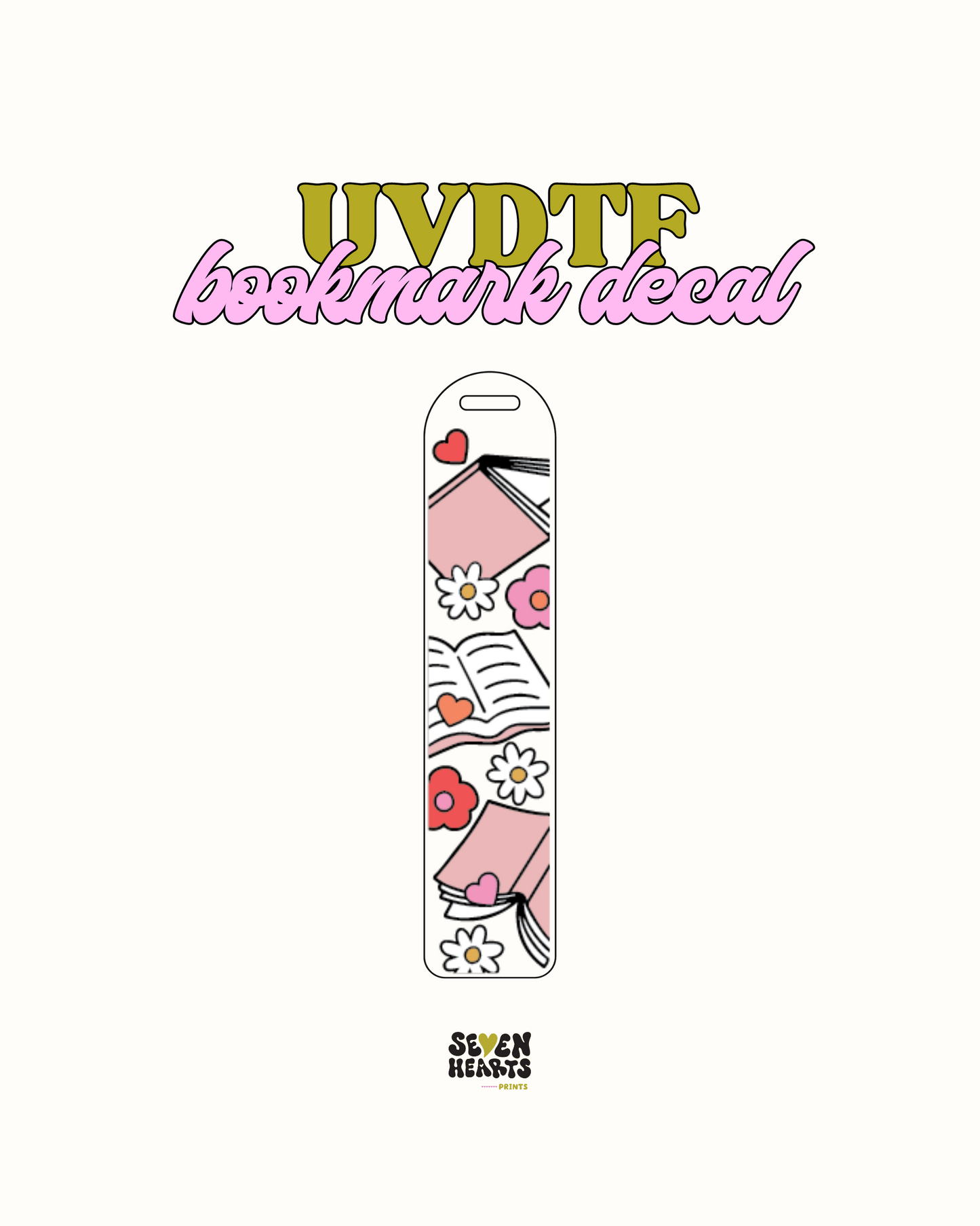Books - UVDTF Bookmark Decal