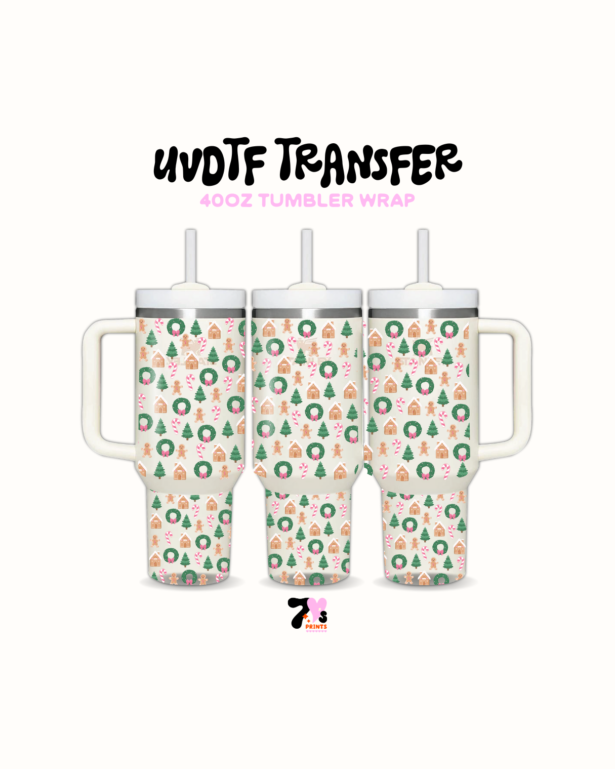 Gingerbreads and Trees - UVDTF Wrap