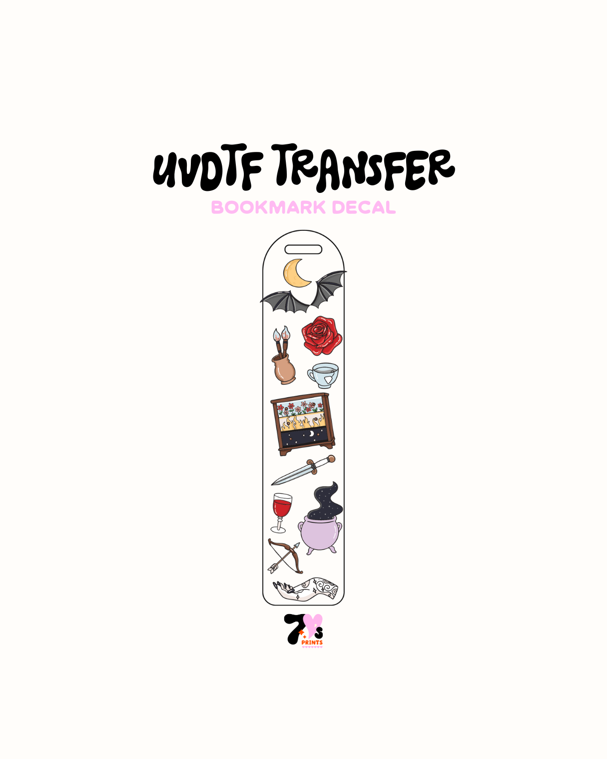 Acotar - UVDTF Bookmark Decal