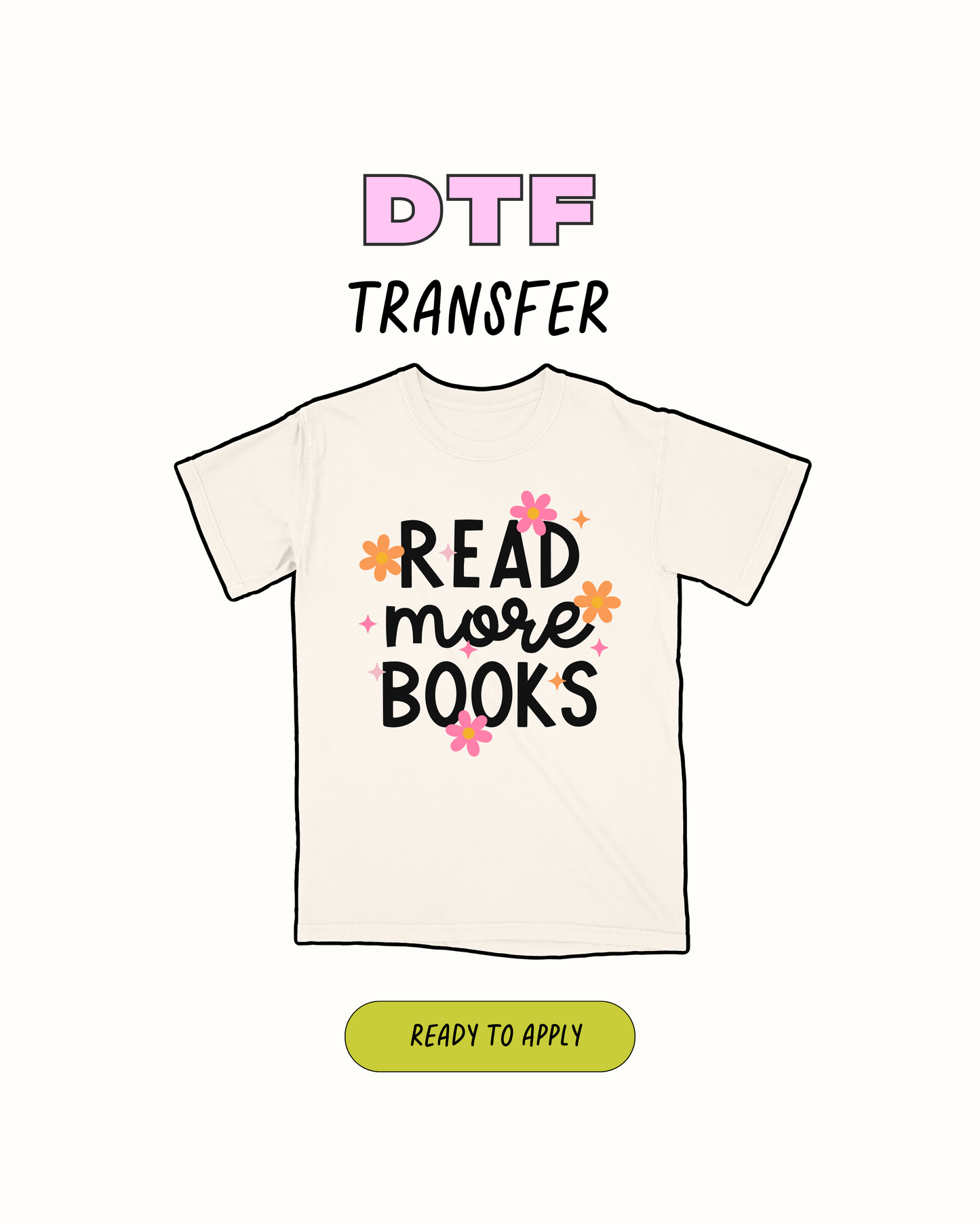 Leer más libros - Transferencia DTF