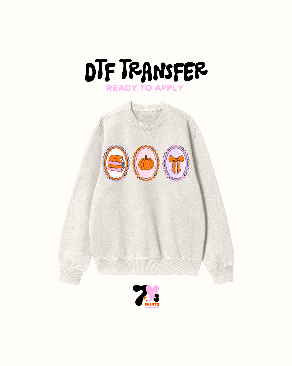 Books pumpkin - DTF Transfers