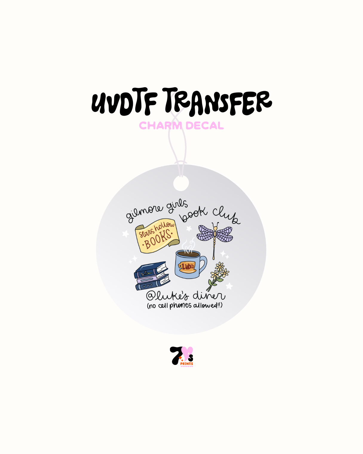 Gilmore girls book club - Car Charm Decal UVDTF