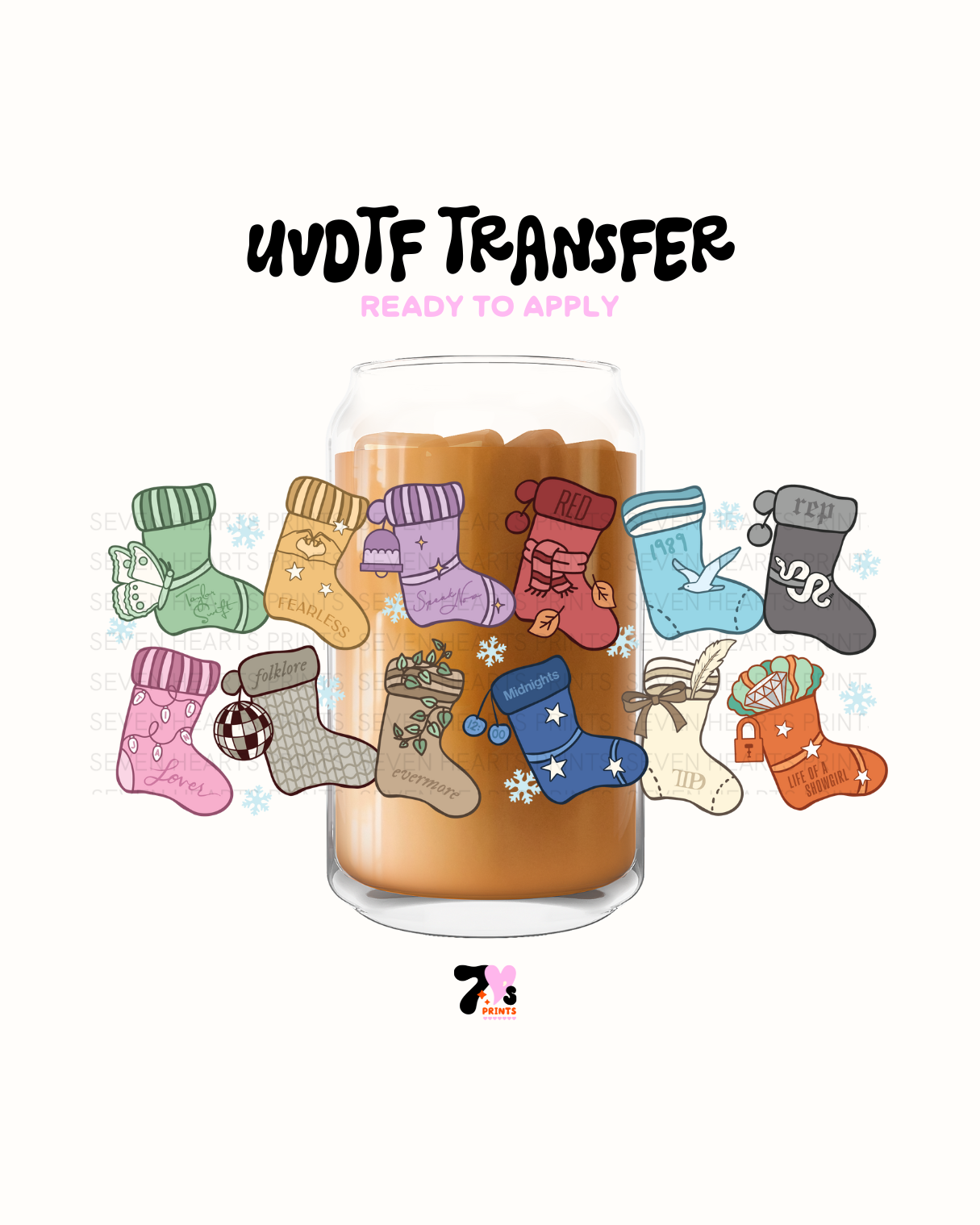 Eras xmas stockings- UVDTF Wraps