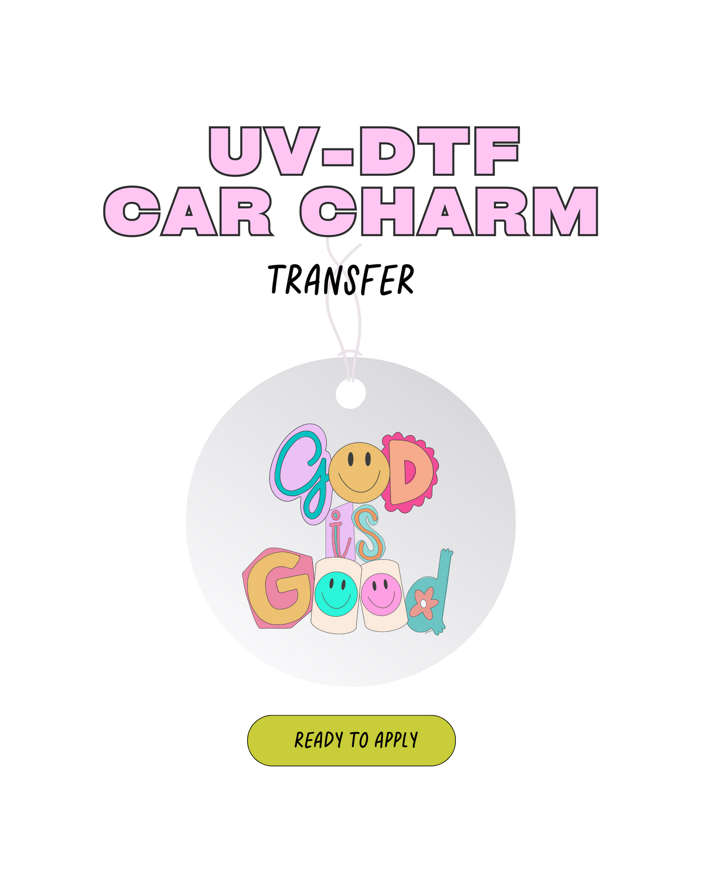 God is good - Car Charm Decal