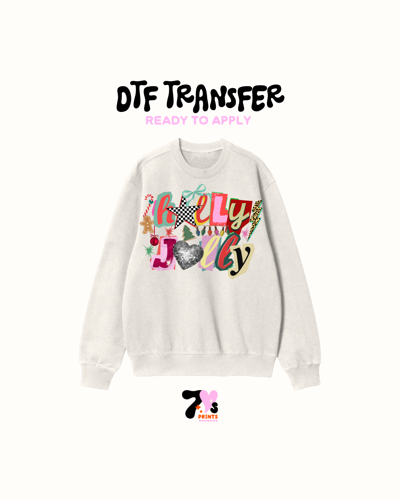 Holly Jolly Retro - DTF Transfers