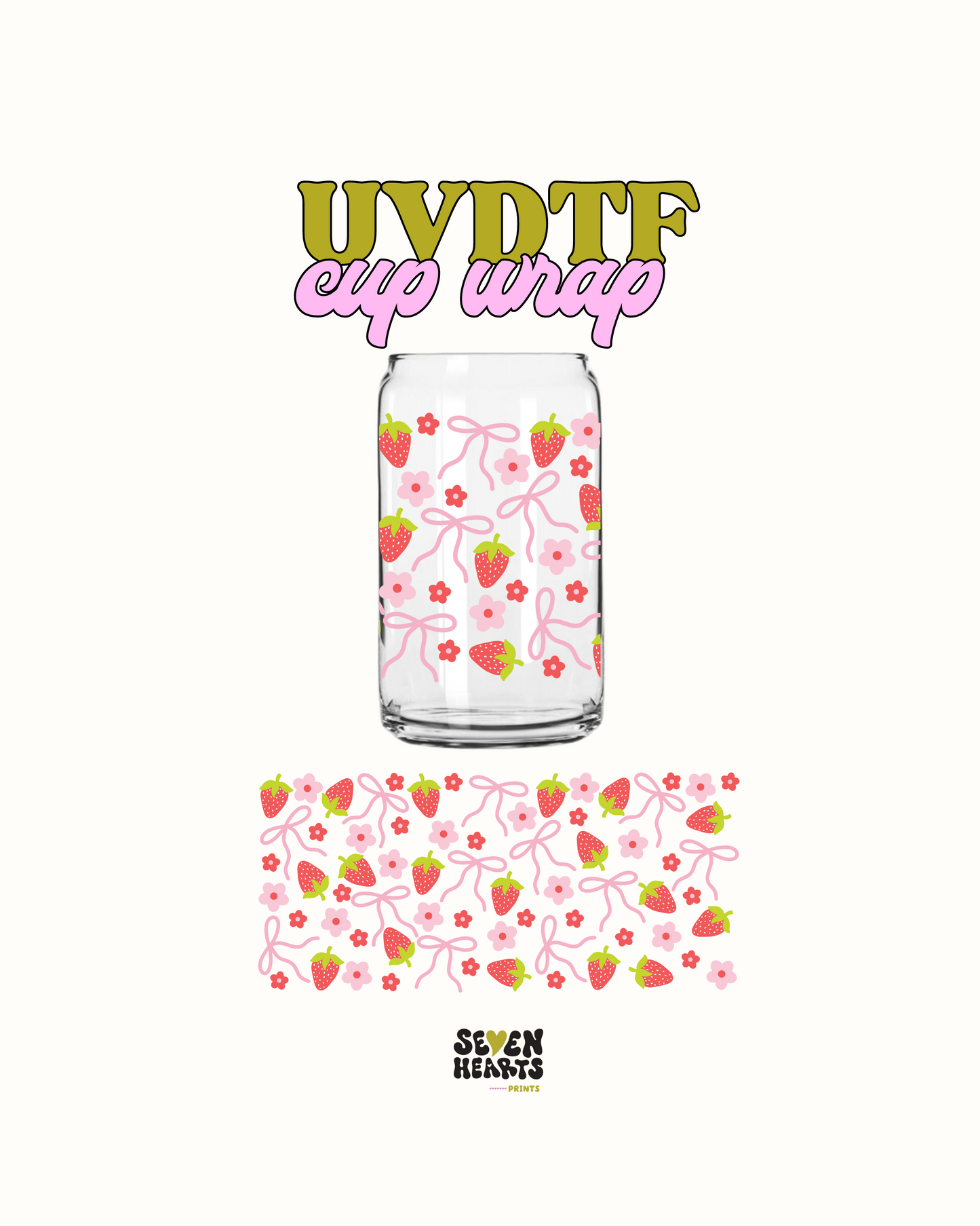 Lazos y fresas - UV DTF