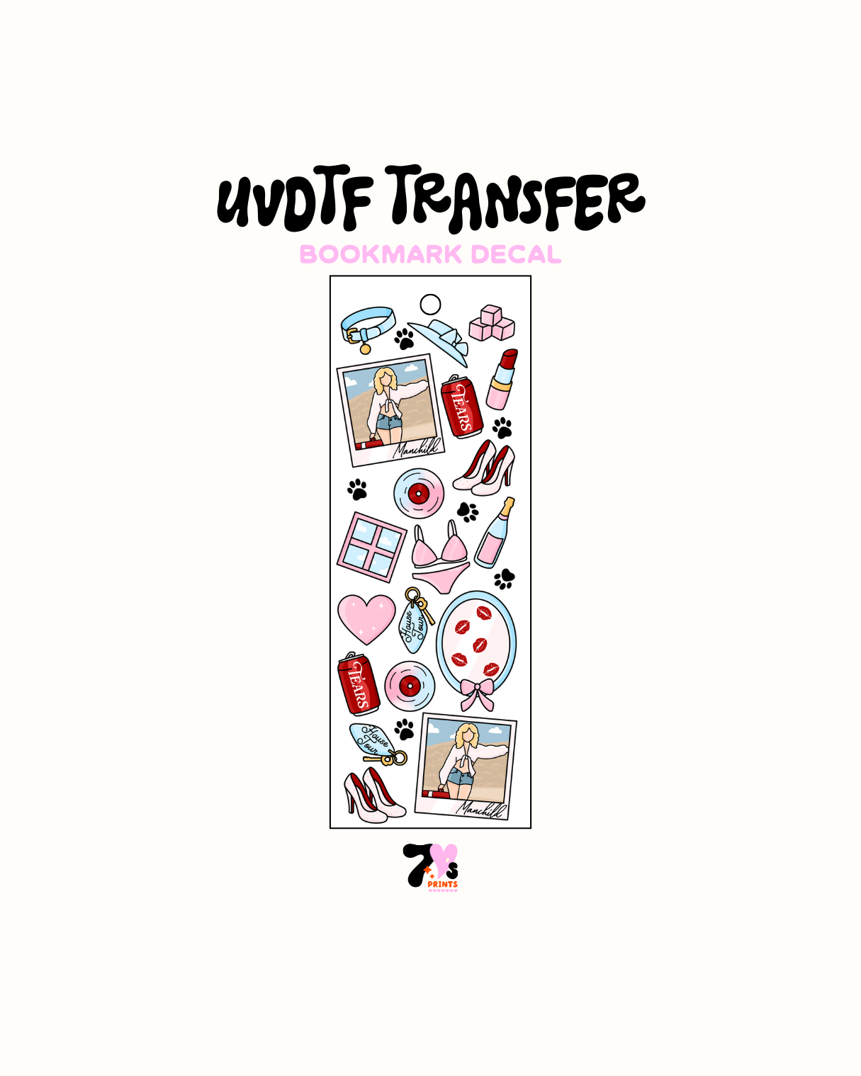 Men's Best Friend - UVDTF Bookmark Decal