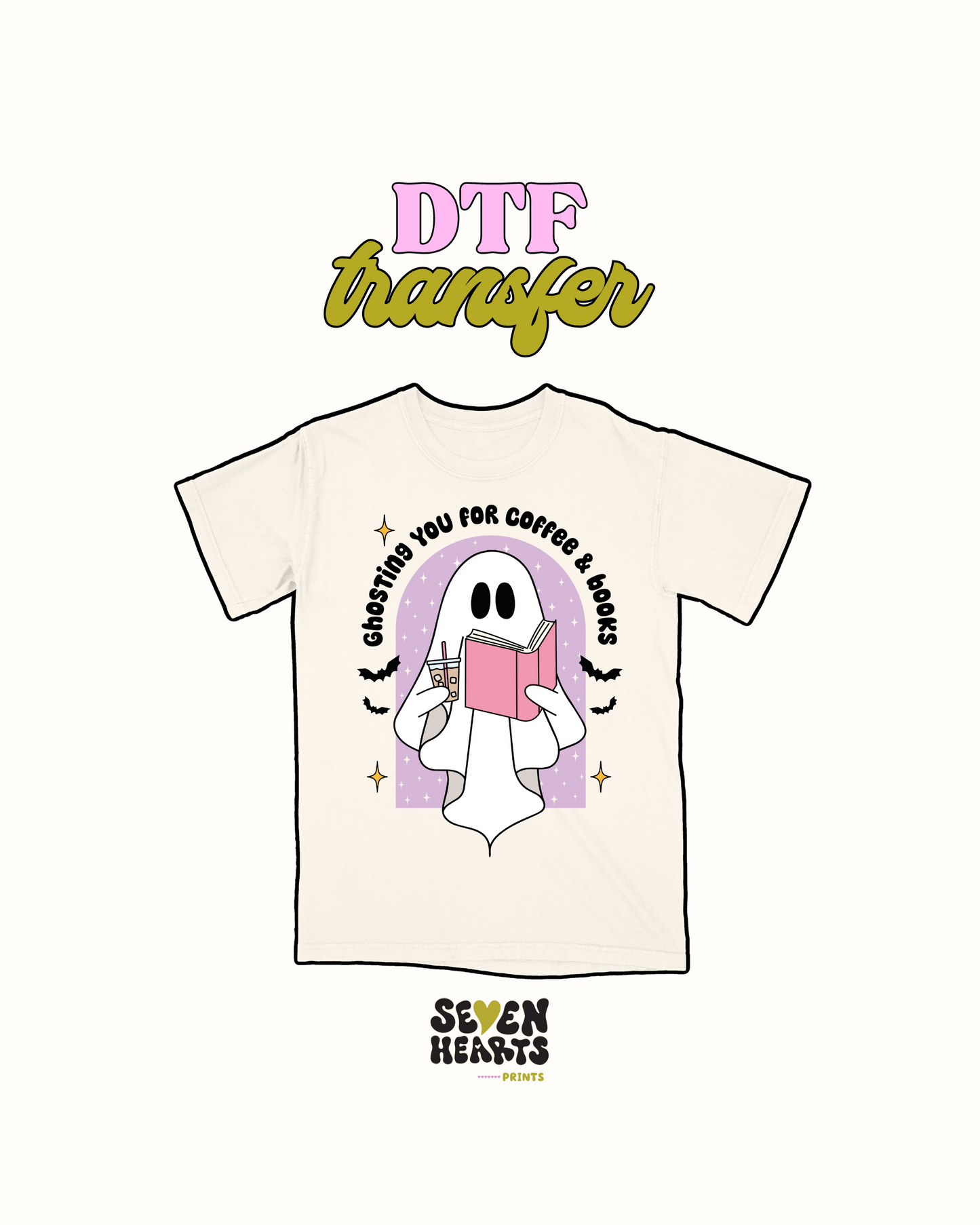 Ghosting para café y libros - Transferencia DTF