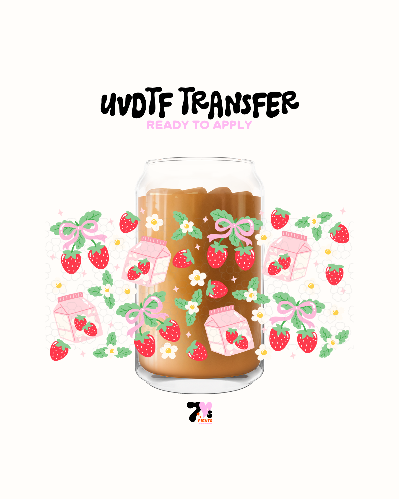 Strawberry milk- UVDTF Wrap