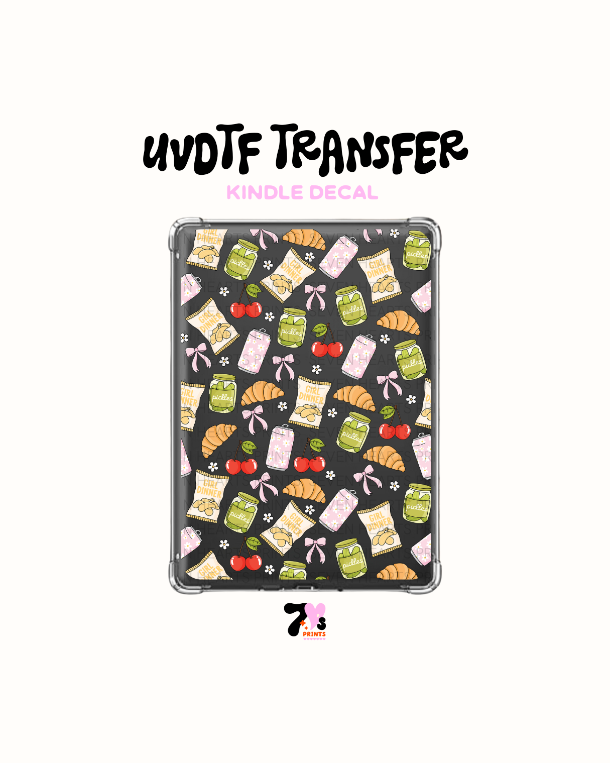 Girl Dinner - UVDTF Kindle Decal