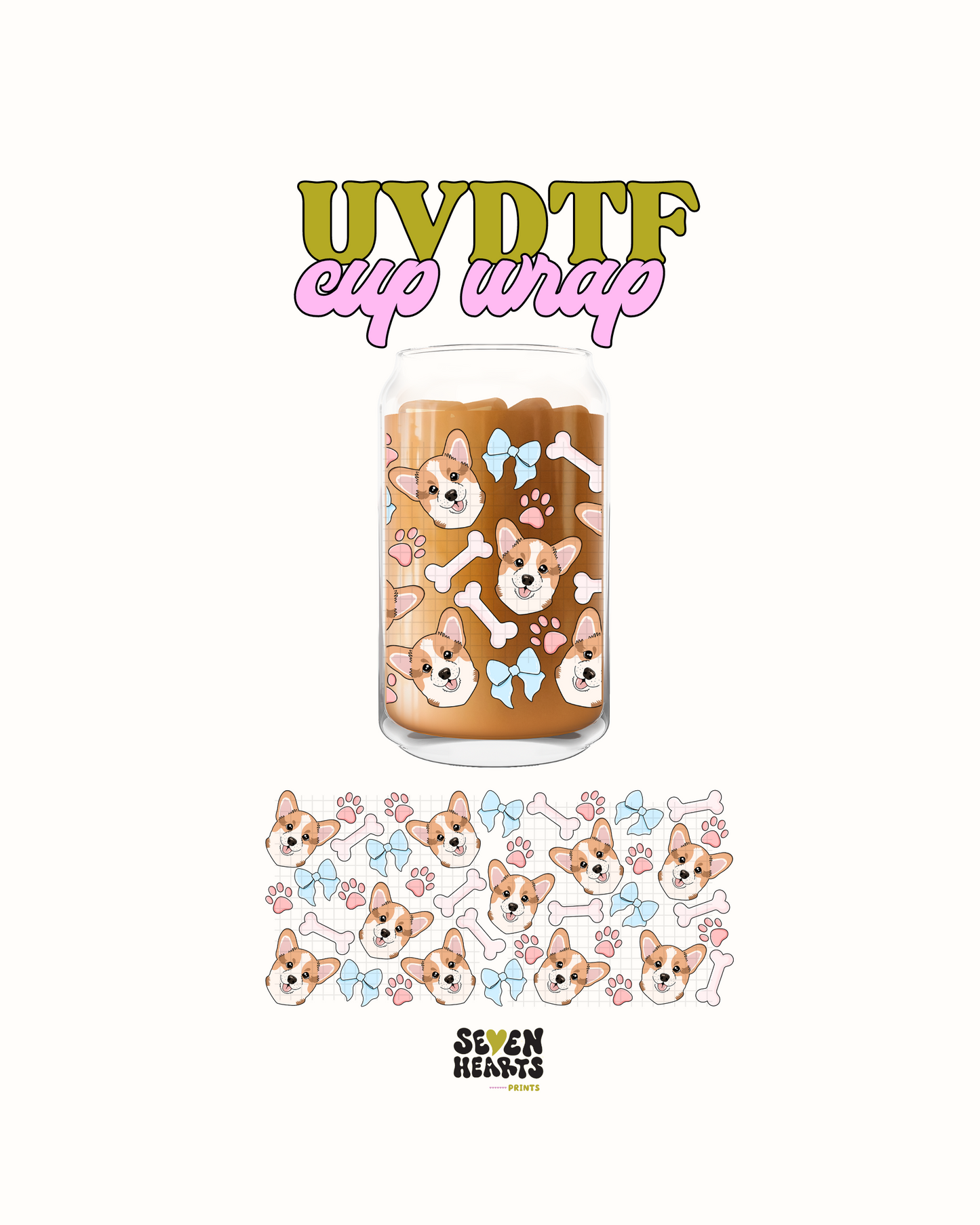 Corgi bow - UVDTF