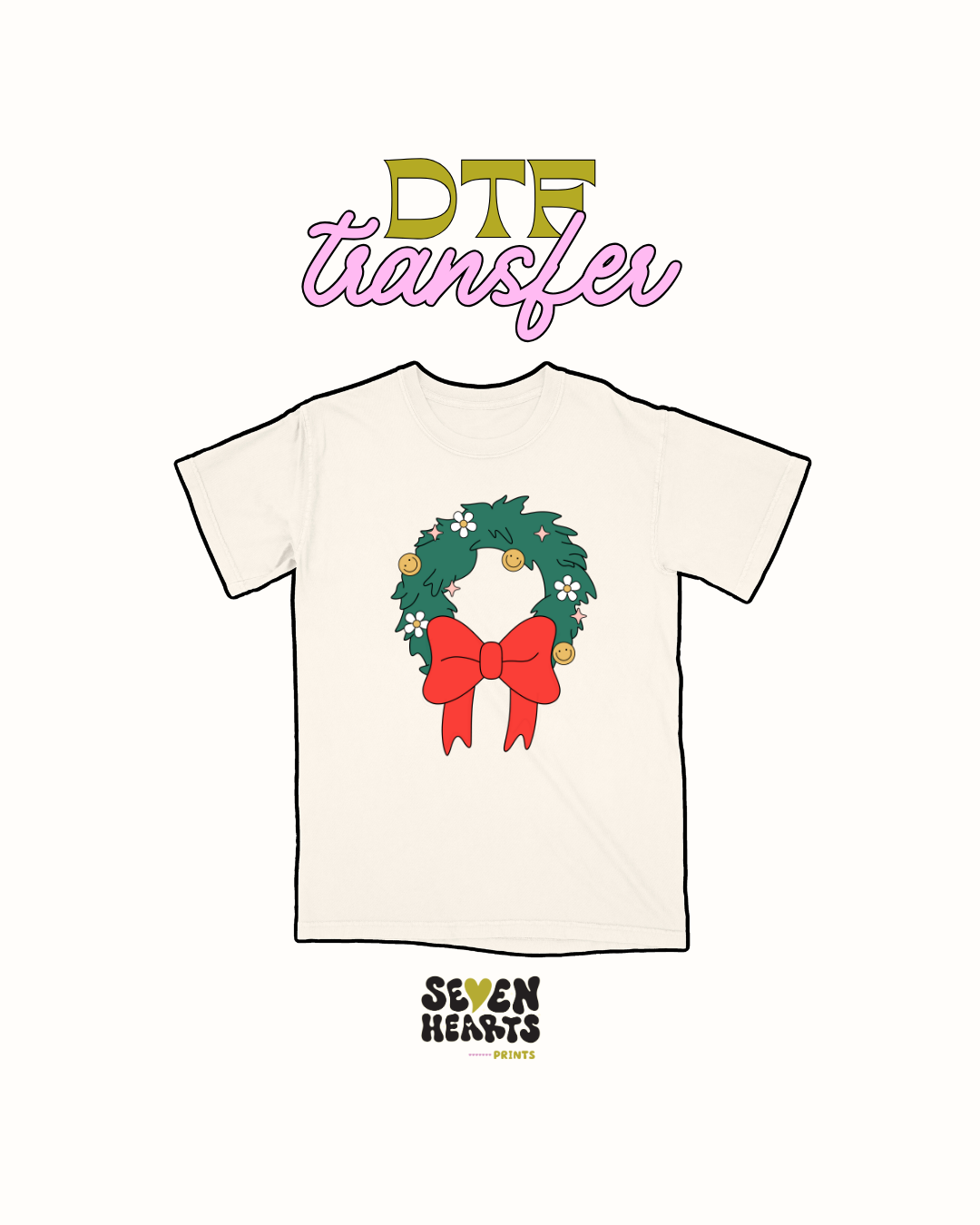 Red garland - DTF Transfer