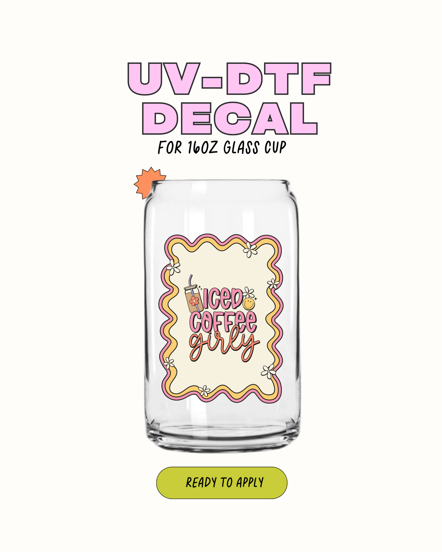 Iced Coffee Girly - UVDTF