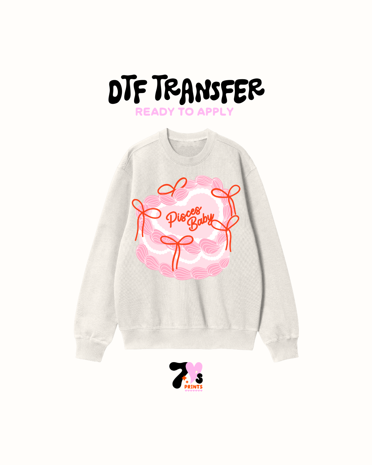 Zodiac Cake Bow - DTF Transfers