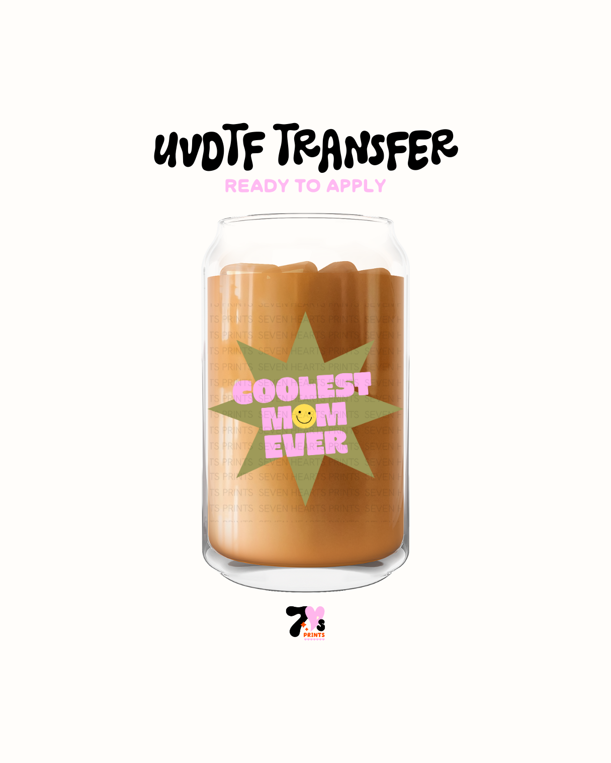 Coolest mom ever start - UVDTF Decal