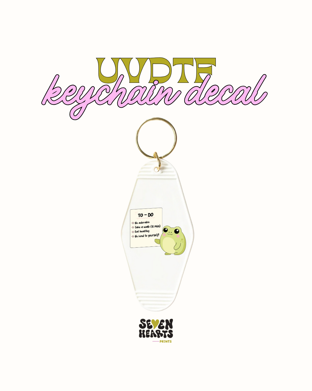 To do list - UVDTF Keychain