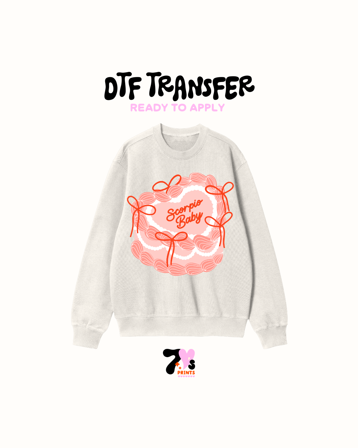 Zodiac Cake Bow - DTF Transfers