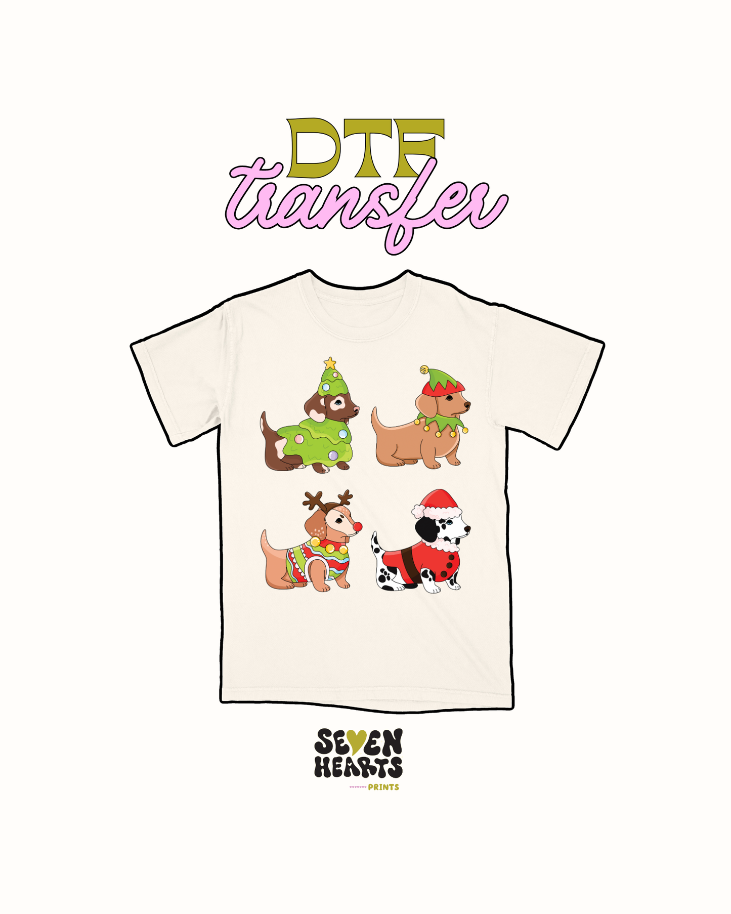 Dogs xmas - DTF Transfer