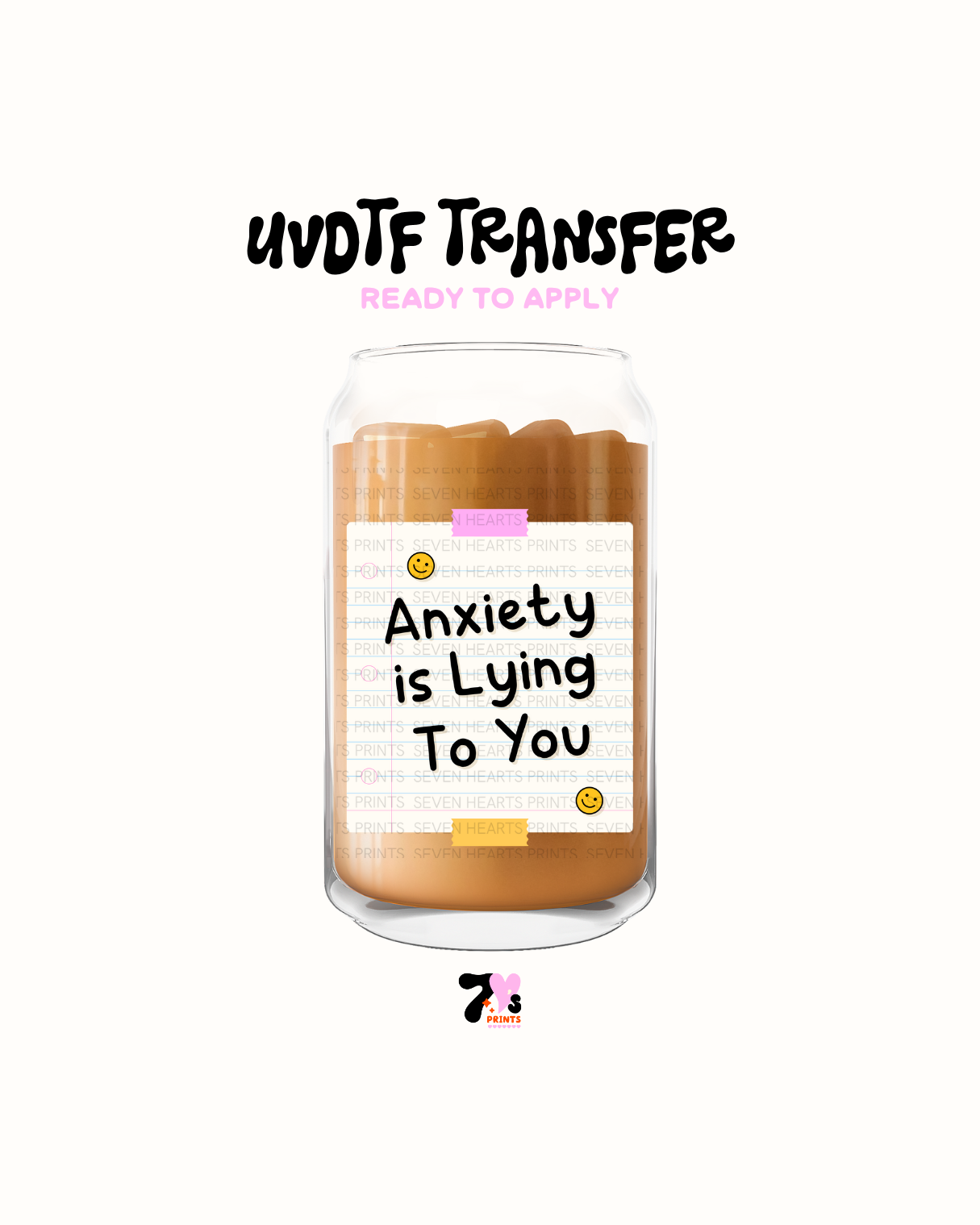 Anxiety is lying to you - UVDTF Decal