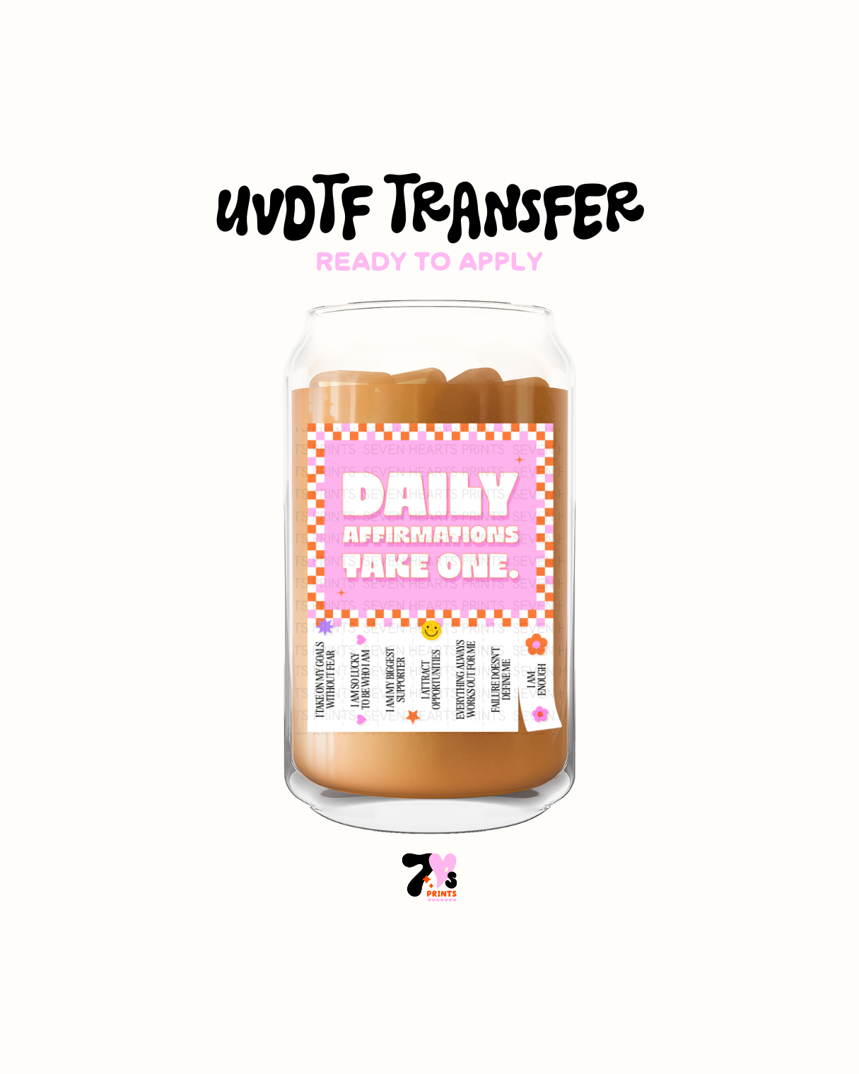 Daily Afirmations - UVDTF Decal