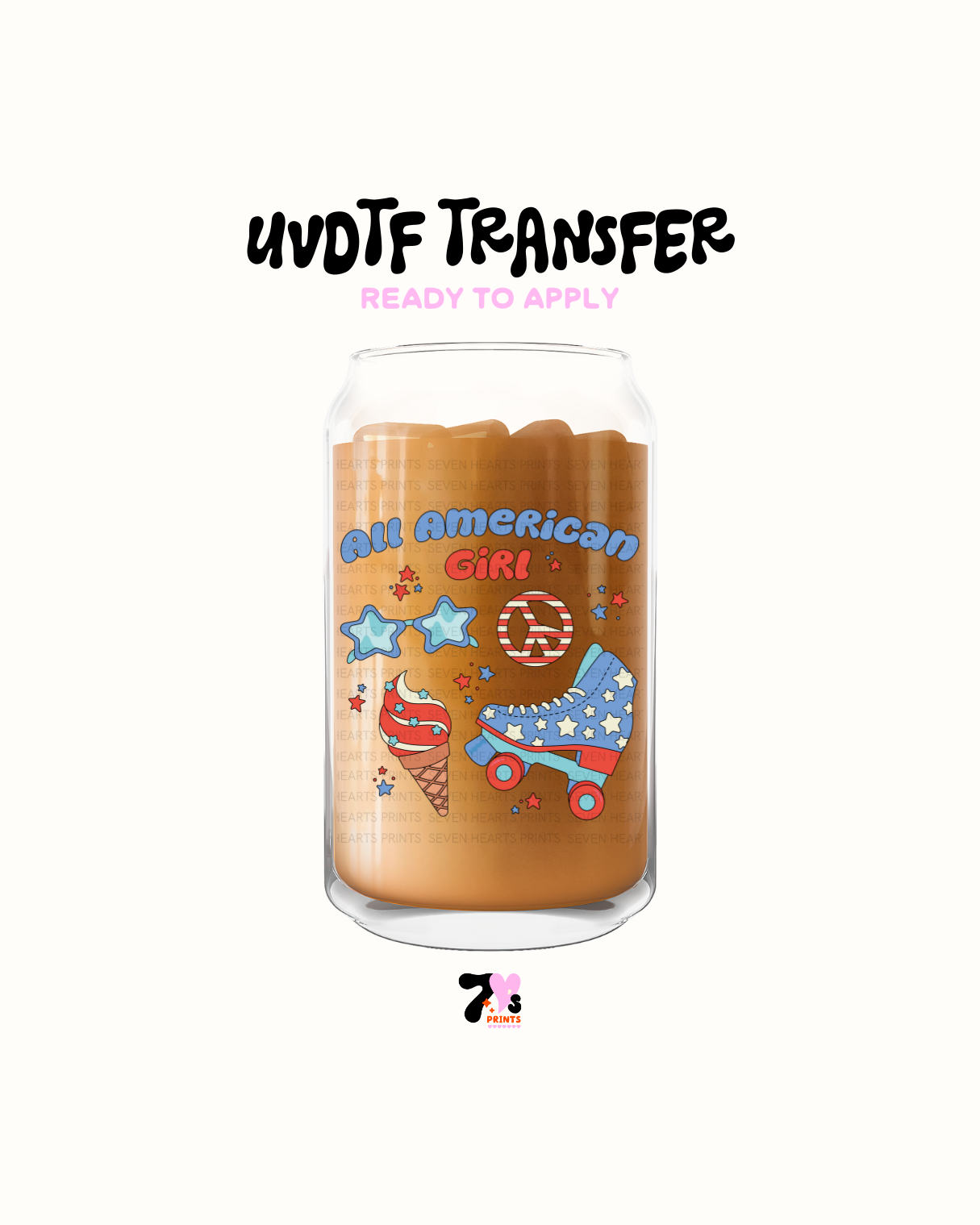 4th of July - UVDTF Decal