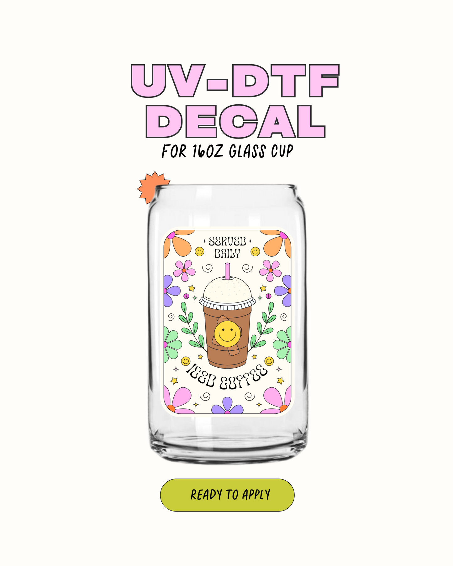 Café helado - UV DTF