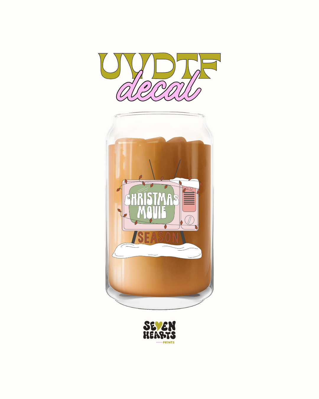 Christmas movie season - UVDTF Decal