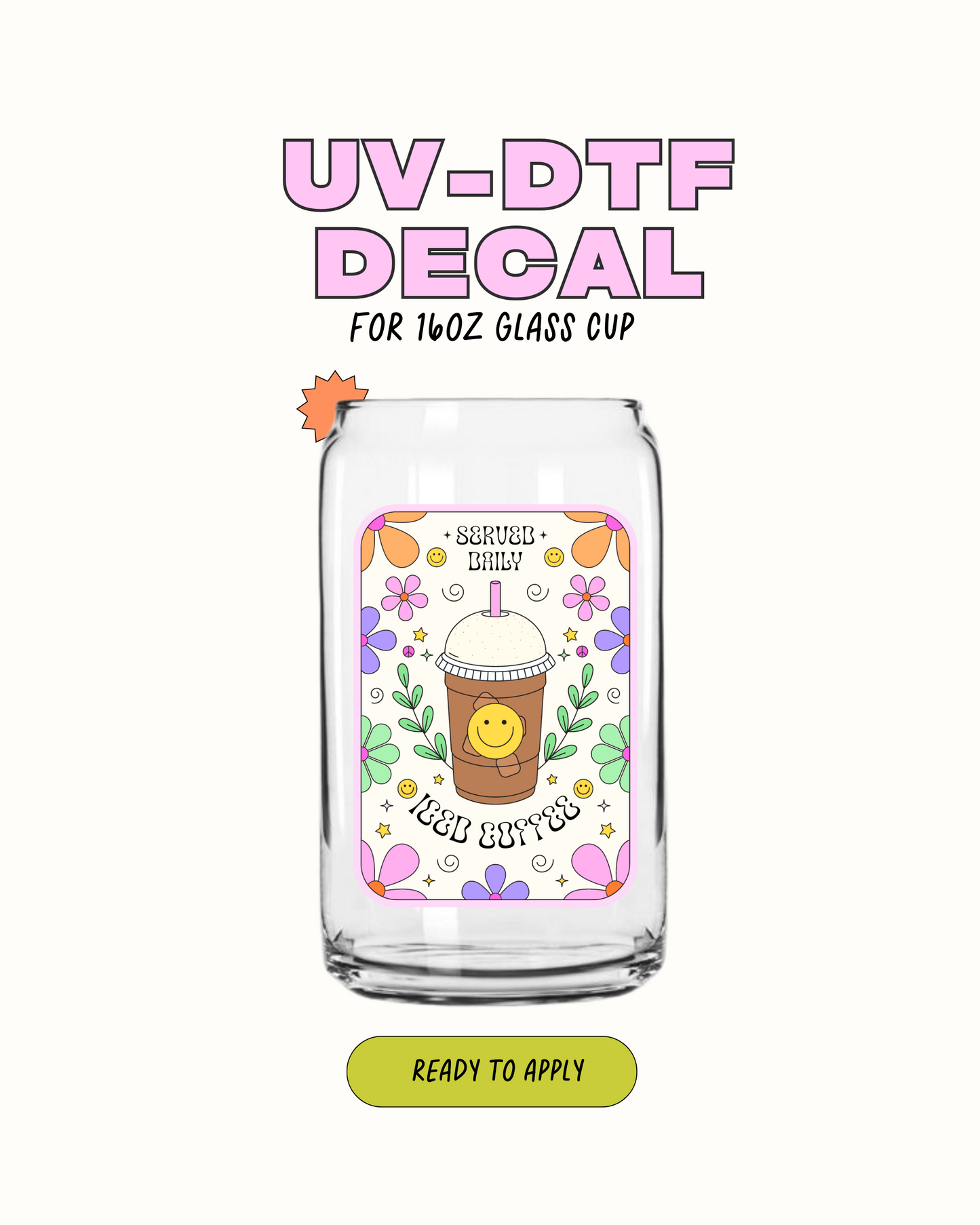 Café helado - UV DTF