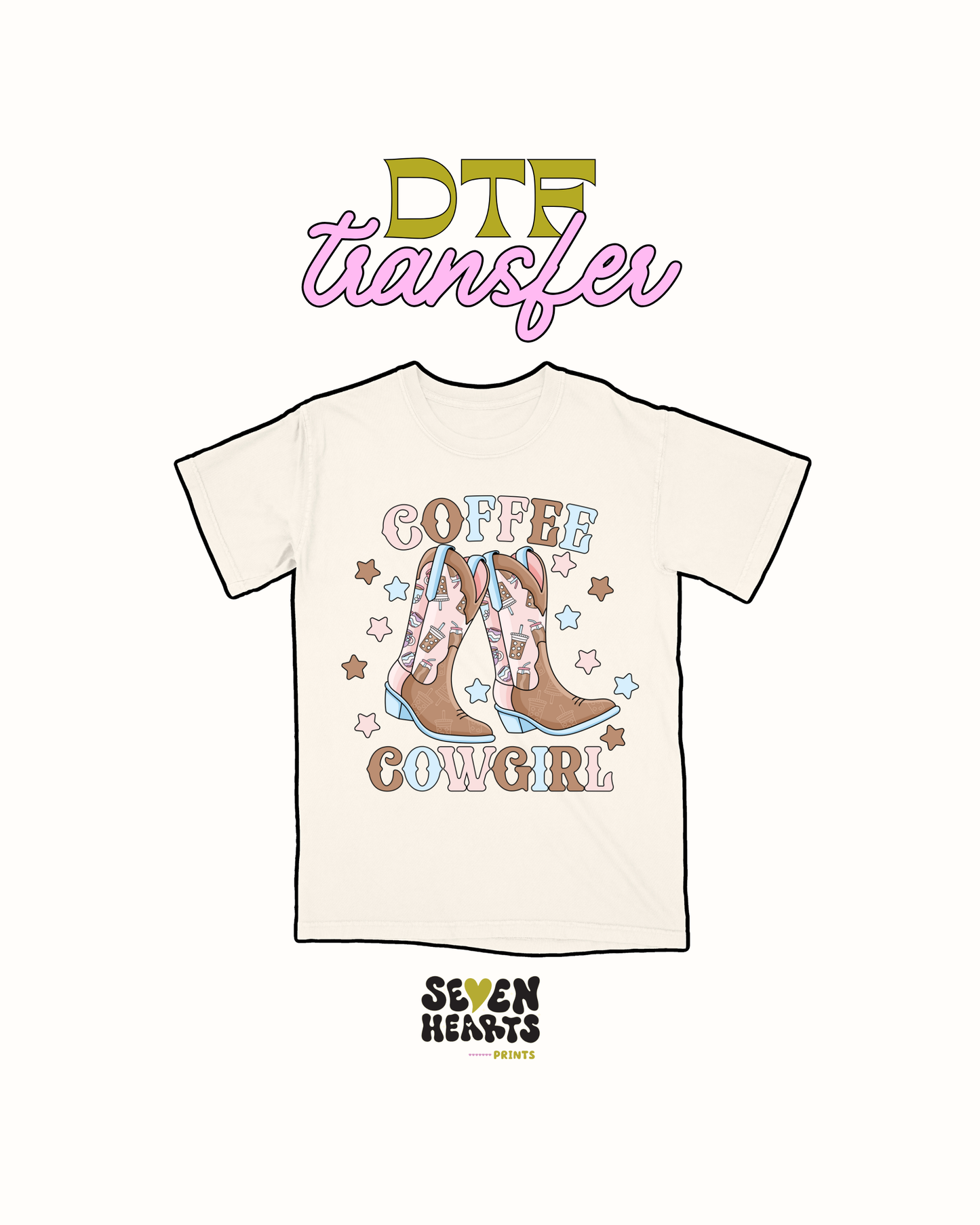 Coffee cowgirl - DTF Transfer