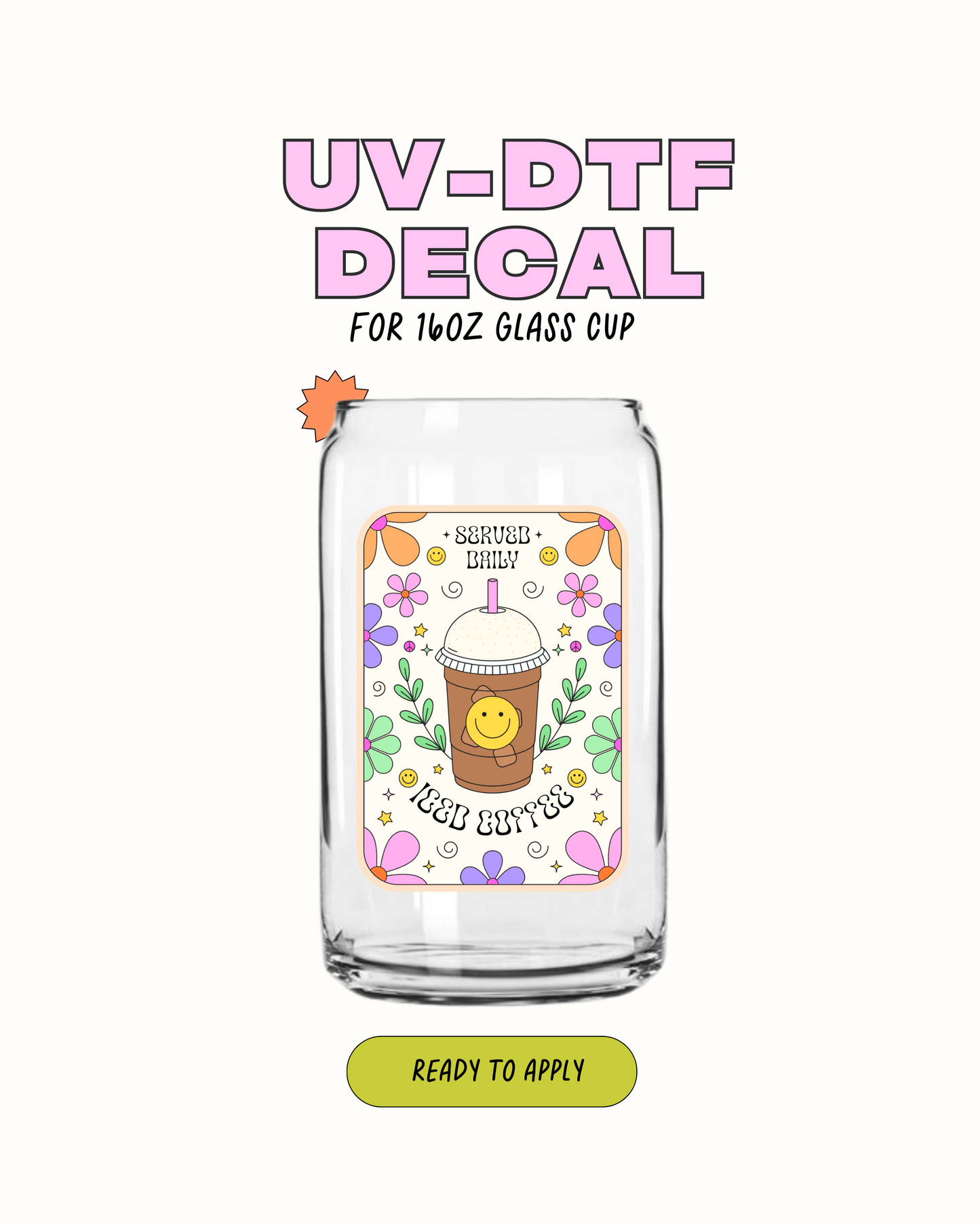 Café helado - UV DTF