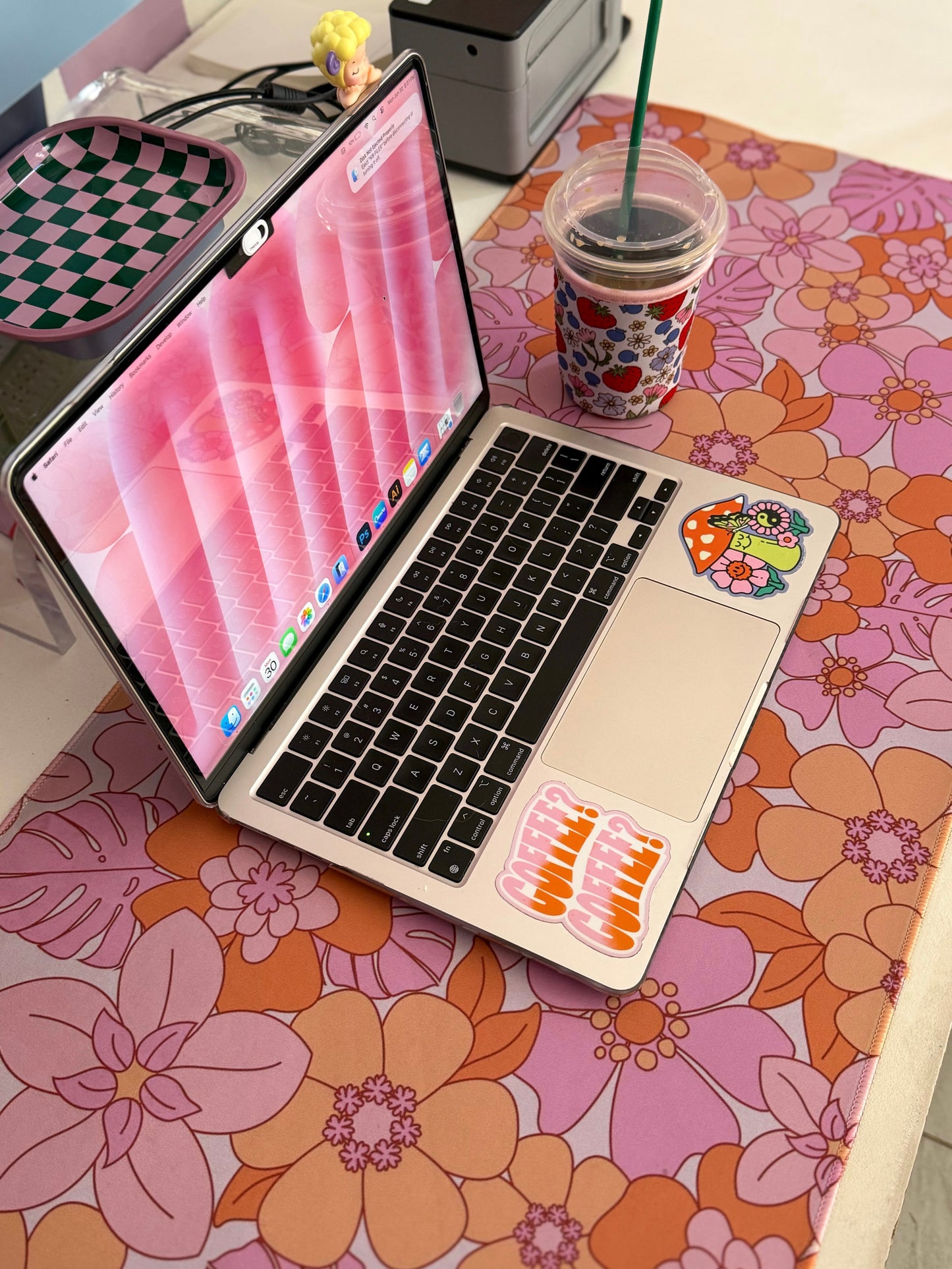 Flower - Desk Mat (Set of 2)