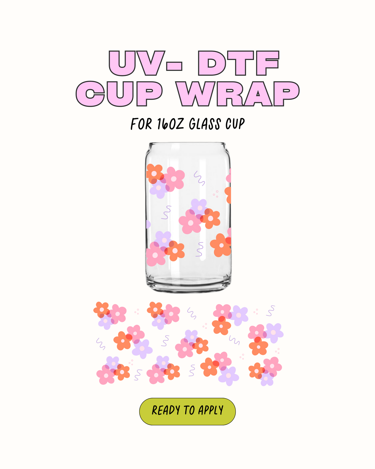 Retro Flower - UVDTF