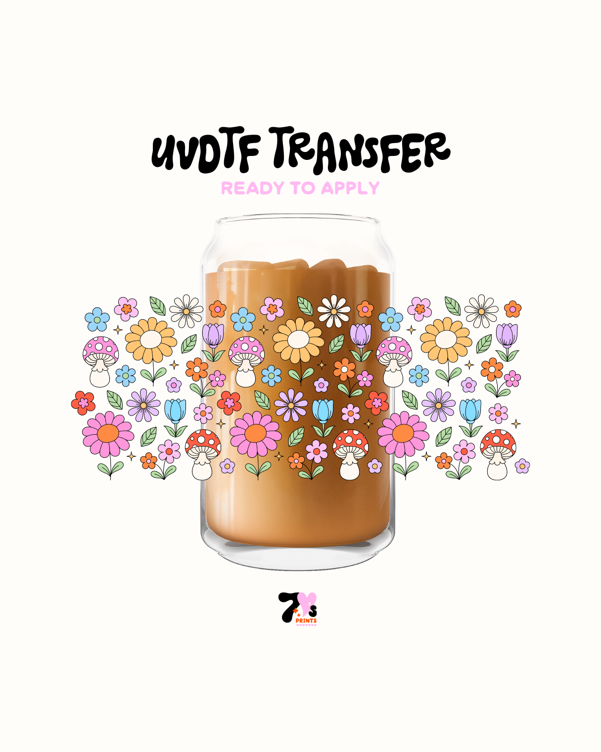 Flowers and mushies - UVDTF Wrap
