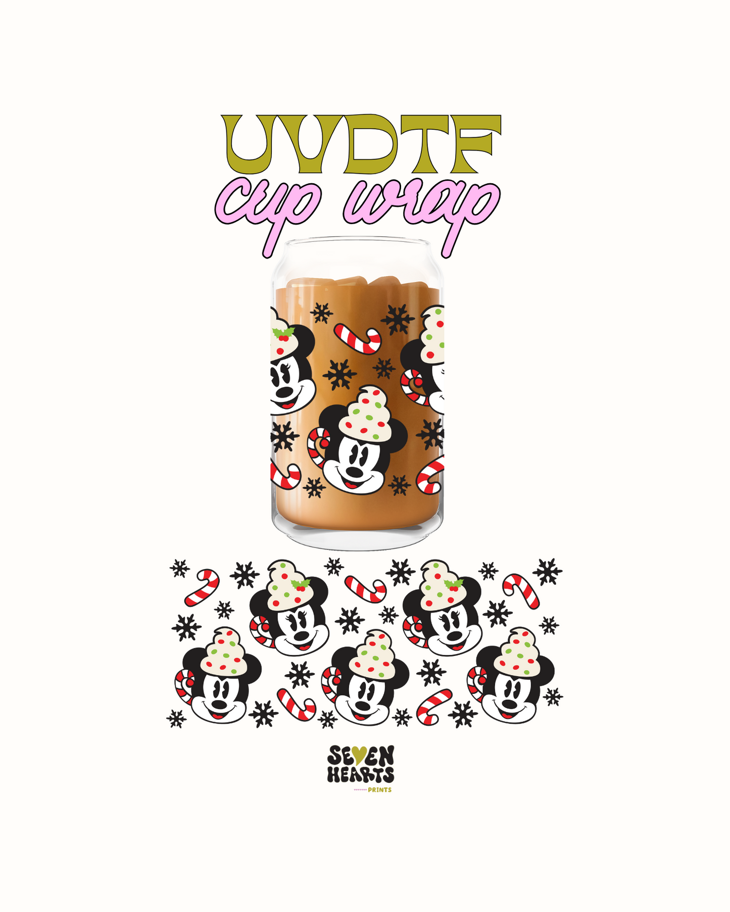 Mouse candy cane - UVDTF