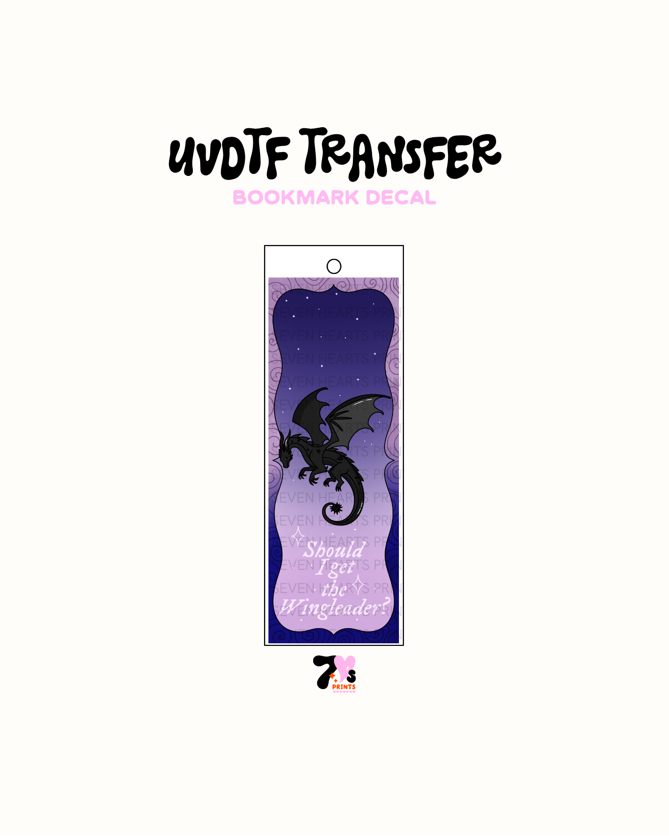 #296 UVDTF Bookmark Decal 1.8