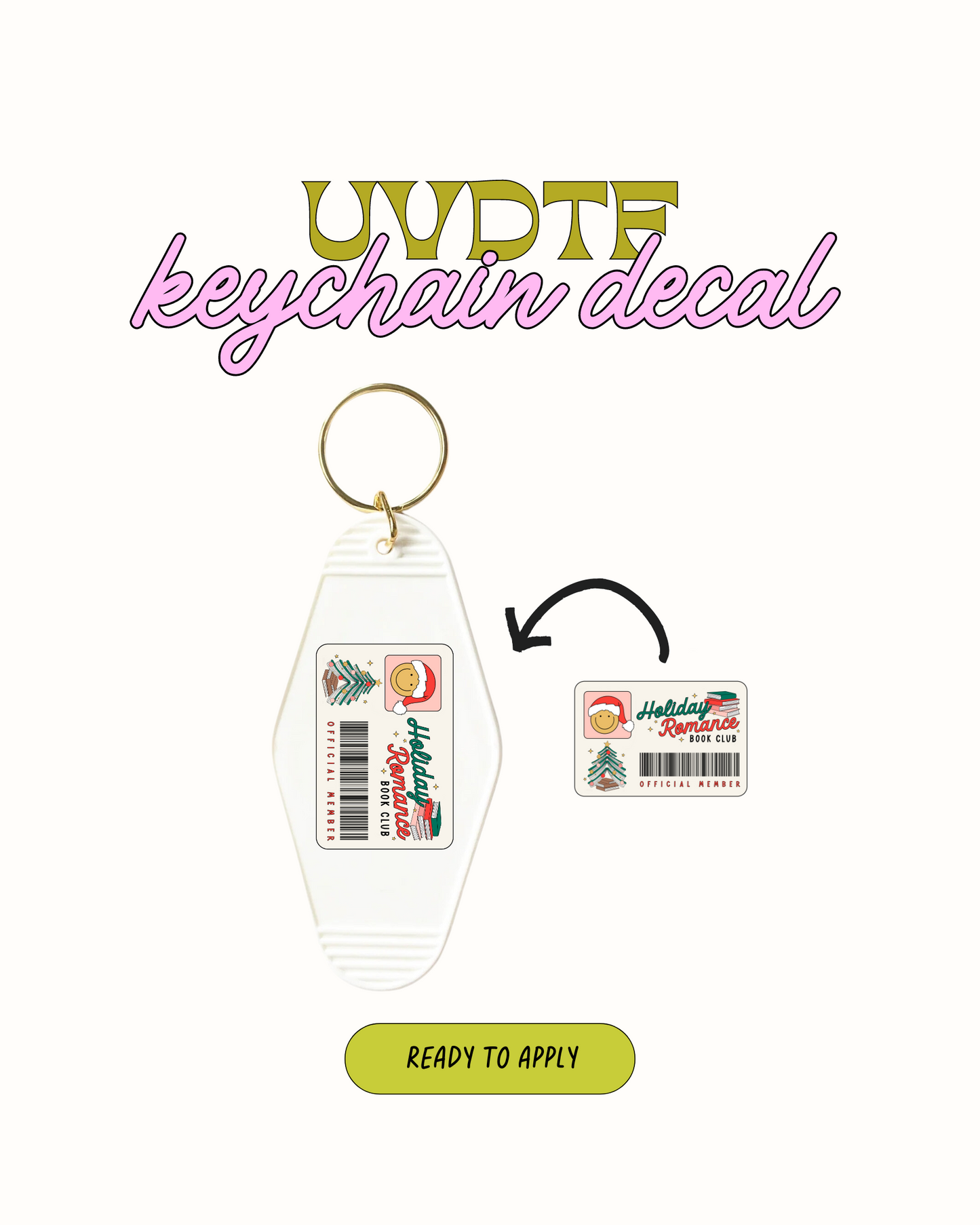 1989 - Juego de 5 calcomanías para llaveros