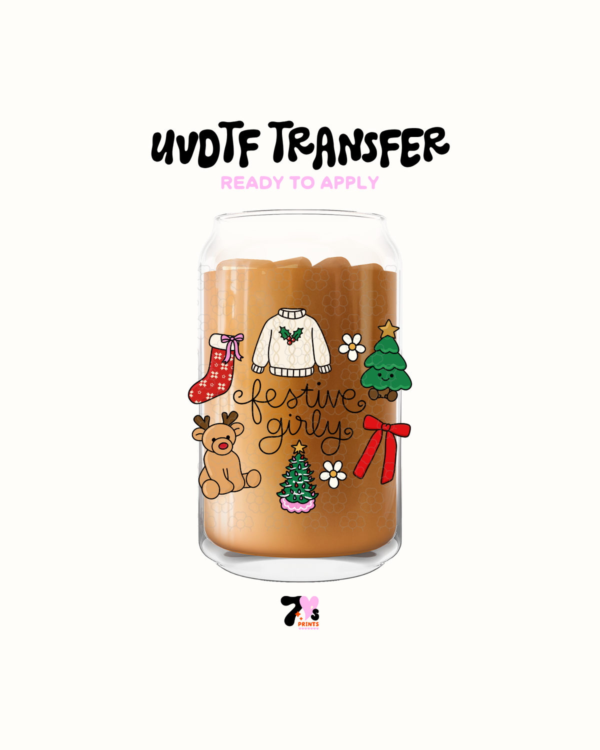Festive Girly - UVDTF Decal