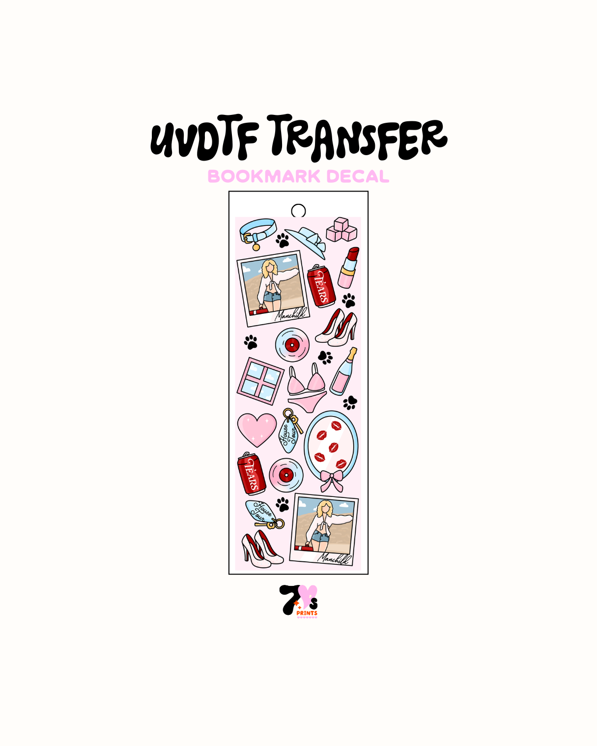 Men's Best Friend (Solid BG) - UVDTF Bookmark Decal