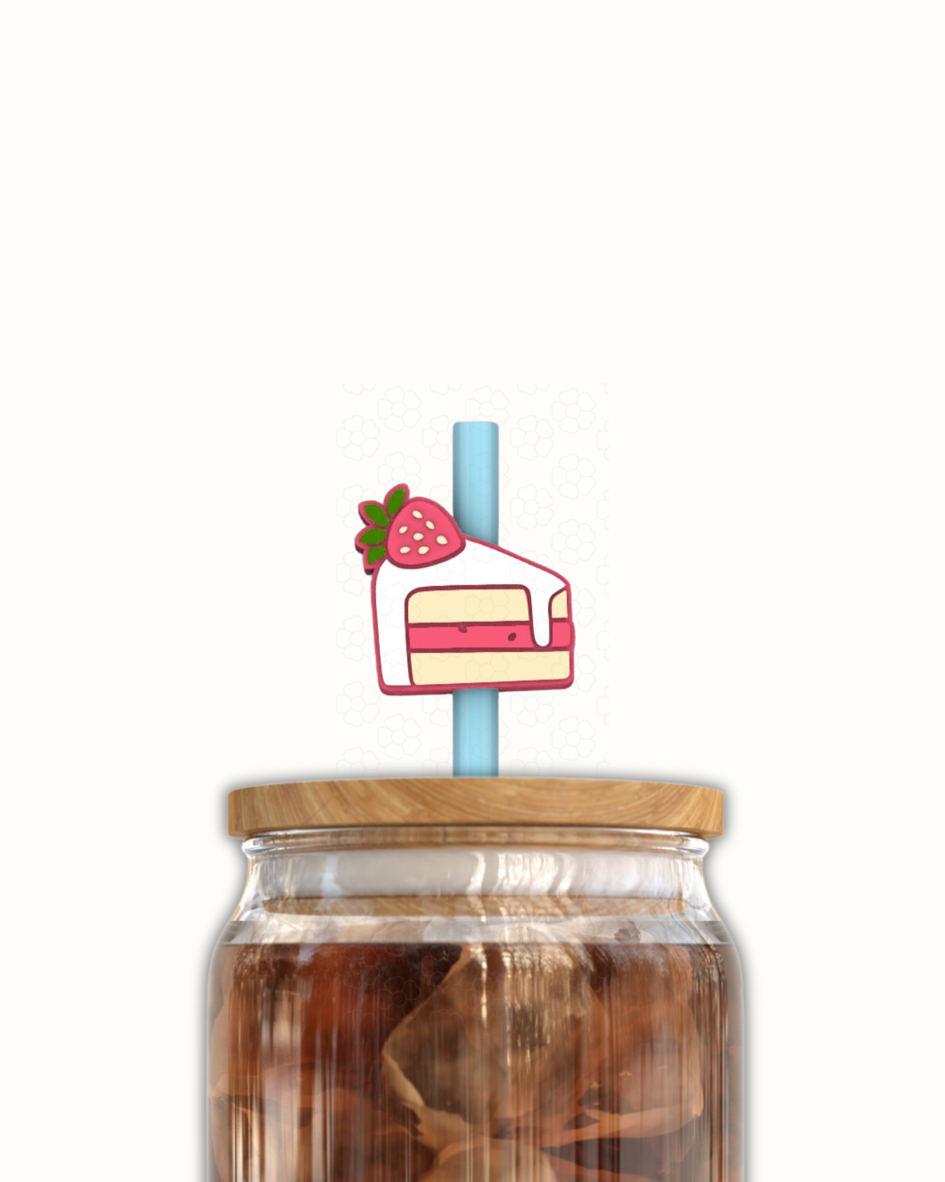 Cake Slice 3D Straw Topper