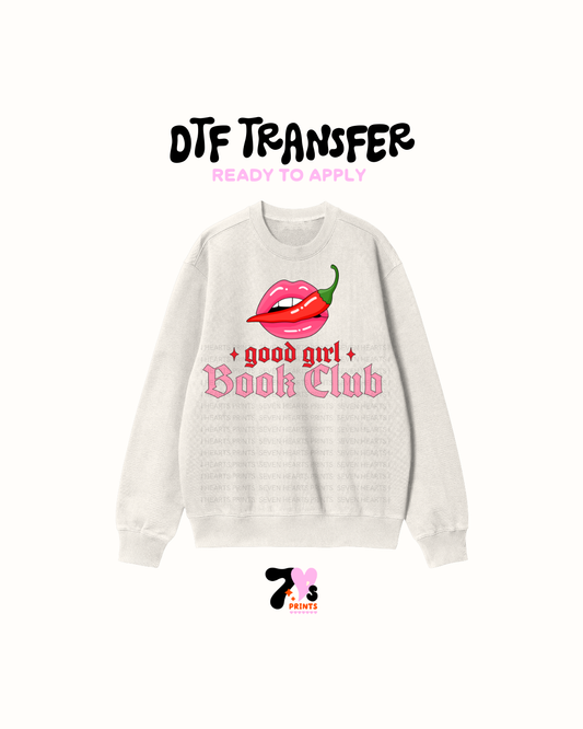 Spicy good girl book club - DTF Transfers