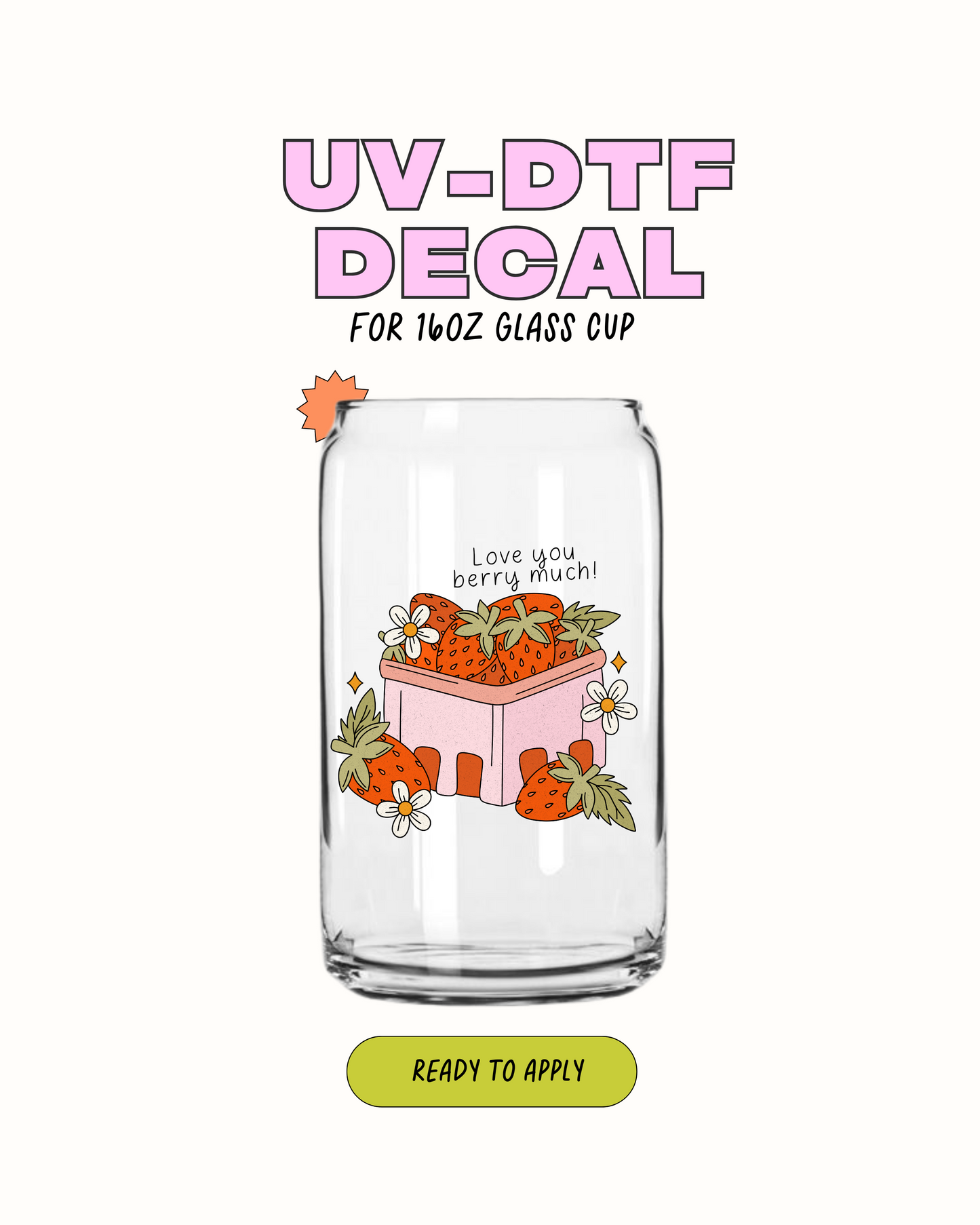 strawberry munch - UVDTF