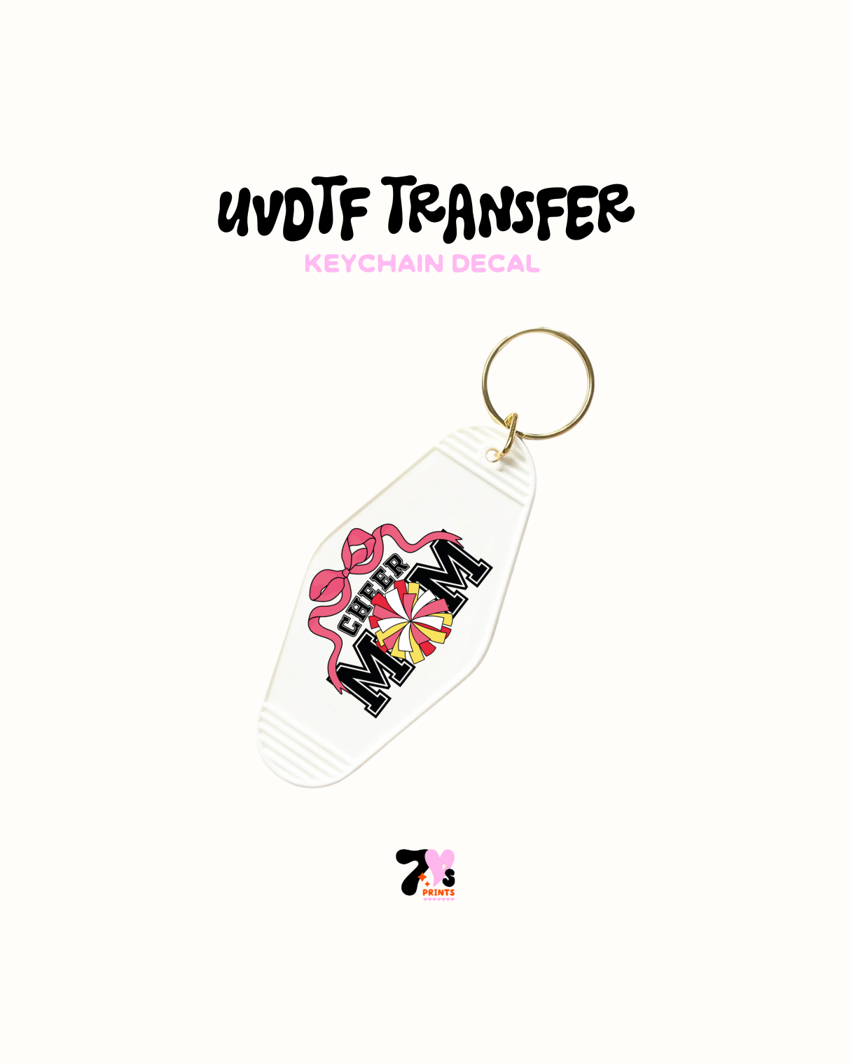 Cheer mom - UVDTF Keychain